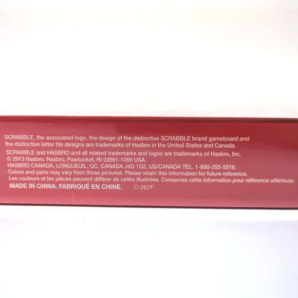 Classic Scrabble Crossword Board Game Hasbro 2013 Family Word Fun New Sealed - Picture 5 of 5